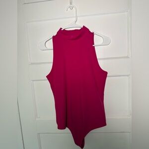 Express Elegant Body Contour High Compression Mock Neck Bodysuit